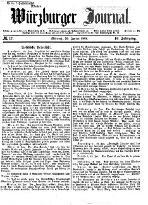 Würzburger Journal Mittwoch 20. Januar 1864