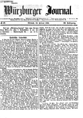 Würzburger Journal Mittwoch 24. Februar 1864