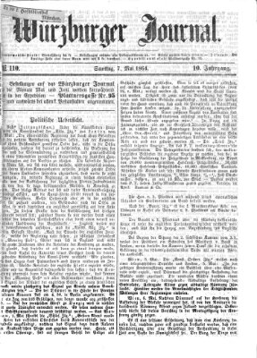 Würzburger Journal Samstag 7. Mai 1864