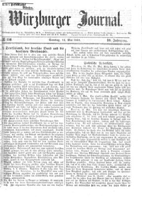 Würzburger Journal Samstag 14. Mai 1864