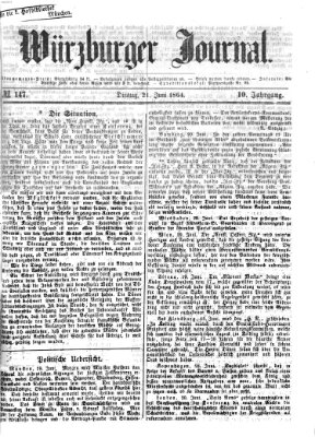 Würzburger Journal Dienstag 21. Juni 1864