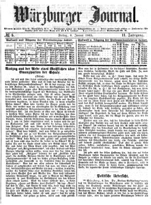Würzburger Journal Freitag 6. Januar 1865