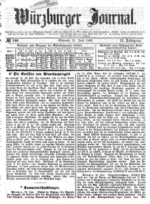 Würzburger Journal Mittwoch 21. Juni 1865