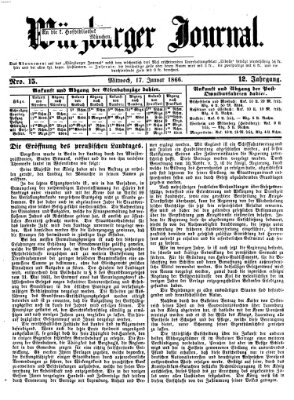 Würzburger Journal Mittwoch 17. Januar 1866