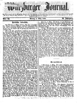 Würzburger Journal Montag 5. März 1866