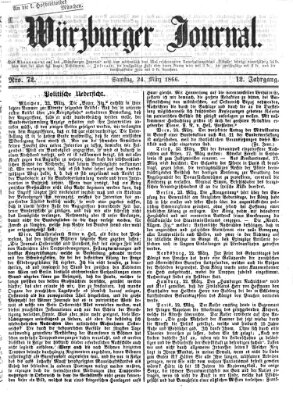 Würzburger Journal Samstag 24. März 1866