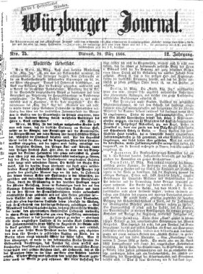 Würzburger Journal Mittwoch 28. März 1866