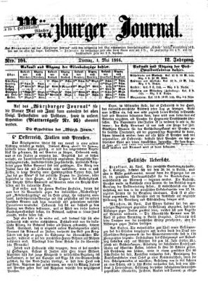 Würzburger Journal Dienstag 1. Mai 1866