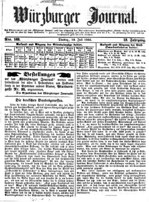 Würzburger Journal Dienstag 10. Juli 1866