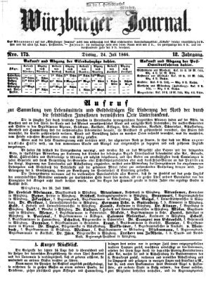 Würzburger Journal Dienstag 24. Juli 1866