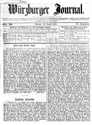 Würzburger Journal Montag 13. August 1866