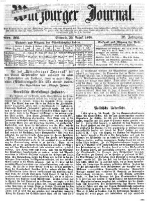 Würzburger Journal Mittwoch 29. August 1866