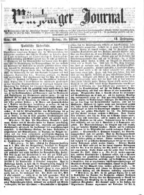Würzburger Journal Freitag 15. Februar 1867