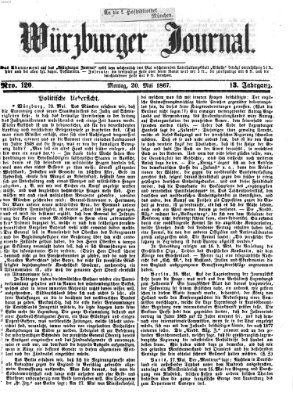 Würzburger Journal Montag 20. Mai 1867