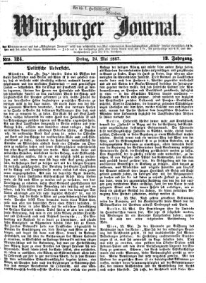 Würzburger Journal Freitag 24. Mai 1867