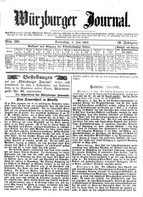 Würzburger Journal Donnerstag 4. Juli 1867
