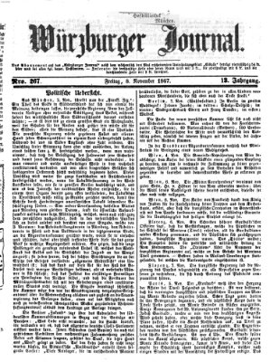 Würzburger Journal Freitag 8. November 1867