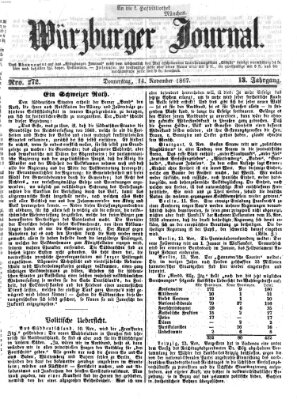 Würzburger Journal Donnerstag 14. November 1867