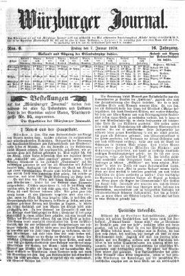 Würzburger Journal Freitag 7. Januar 1870