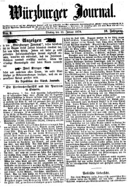 Würzburger Journal Dienstag 11. Januar 1870