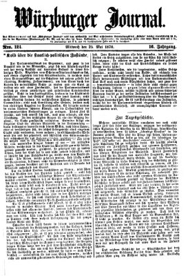 Würzburger Journal Mittwoch 25. Mai 1870