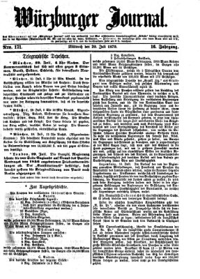 Würzburger Journal Mittwoch 20. Juli 1870