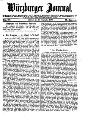 Würzburger Journal Mittwoch 28. September 1870