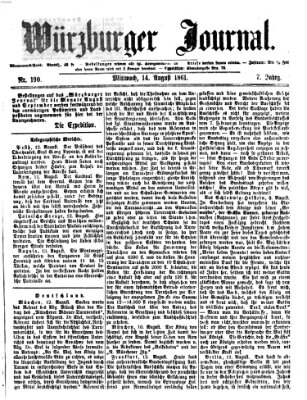 Würzburger Journal Mittwoch 14. August 1861
