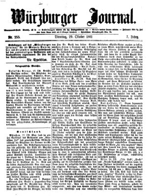 Würzburger Journal Dienstag 29. Oktober 1861