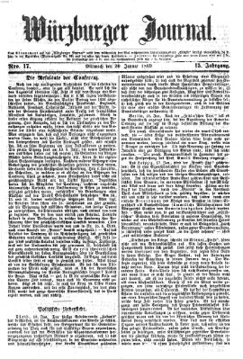 Würzburger Journal Mittwoch 20. Januar 1869