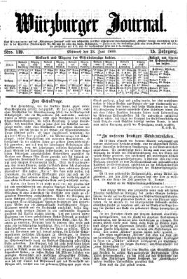 Würzburger Journal Mittwoch 23. Juni 1869