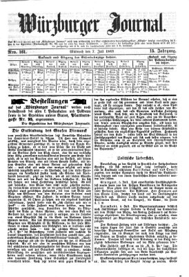 Würzburger Journal Mittwoch 7. Juli 1869
