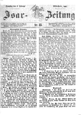 Isar-Zeitung (Bayerische Landbötin) Samstag 2. Februar 1861