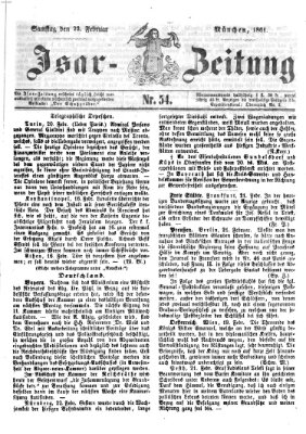 Isar-Zeitung (Bayerische Landbötin) Samstag 23. Februar 1861