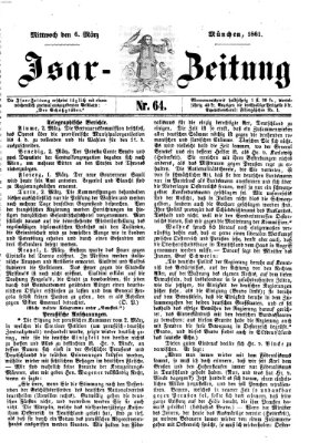 Isar-Zeitung (Bayerische Landbötin) Mittwoch 6. März 1861