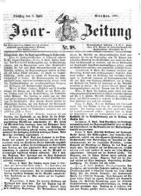 Isar-Zeitung (Bayerische Landbötin) Dienstag 9. April 1861