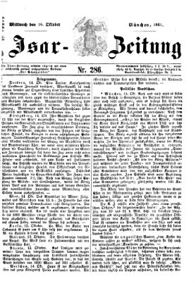 Isar-Zeitung (Bayerische Landbötin) Mittwoch 16. Oktober 1861