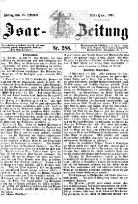 Isar-Zeitung (Bayerische Landbötin) Freitag 18. Oktober 1861