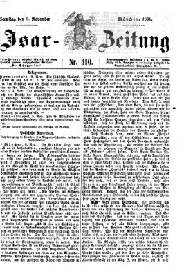 Isar-Zeitung (Bayerische Landbötin) Samstag 9. November 1861