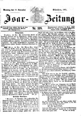 Isar-Zeitung (Bayerische Landbötin) Sonntag 17. November 1861