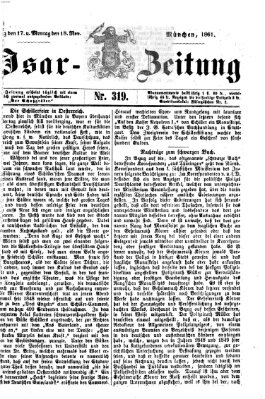 Isar-Zeitung (Bayerische Landbötin) Sonntag 17. November 1861