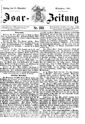 Isar-Zeitung (Bayerische Landbötin) Freitag 22. November 1861
