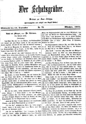 Der Schatzgräber (Bayerische Landbötin) Mittwoch 11. September 1861