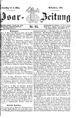 Isar-Zeitung (Bayerische Landbötin) Donnerstag 6. März 1862