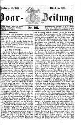 Isar-Zeitung (Bayerische Landbötin) Samstag 12. April 1862