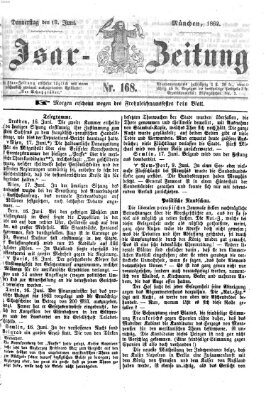 Isar-Zeitung (Bayerische Landbötin) Donnerstag 19. Juni 1862