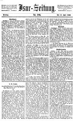 Isar-Zeitung (Bayerische Landbötin) Freitag 11. Juli 1862