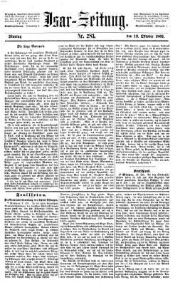 Isar-Zeitung (Bayerische Landbötin) Montag 13. Oktober 1862