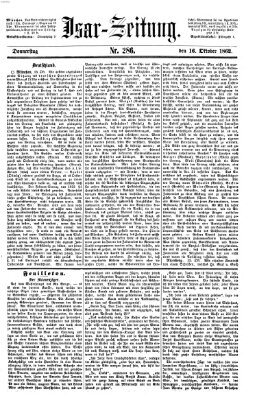 Isar-Zeitung (Bayerische Landbötin) Donnerstag 16. Oktober 1862