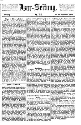 Isar-Zeitung (Bayerische Landbötin) Dienstag 11. November 1862